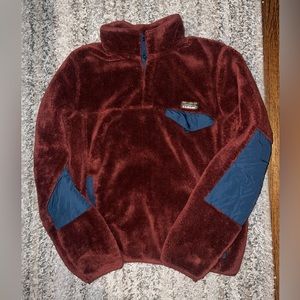 Vintage LL Bean Snap Fleece Pullover - Medium